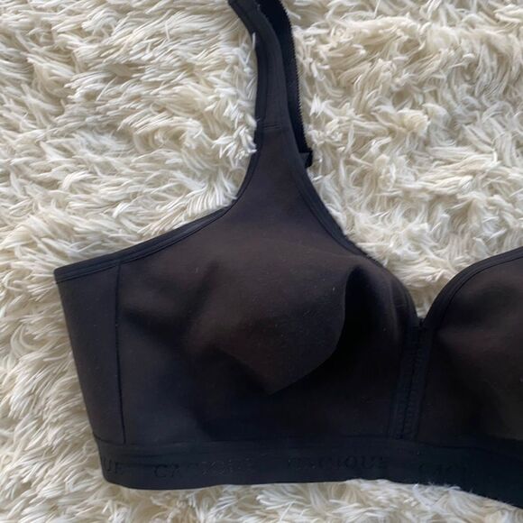 Cacique Black Full Coverage Bra 46D - Picture 2 of 8